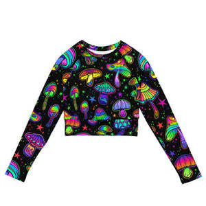 Rave-Ready Festival Fashion: Embrace Fall with Long Sleeve Crop Tops and Matching Leggings